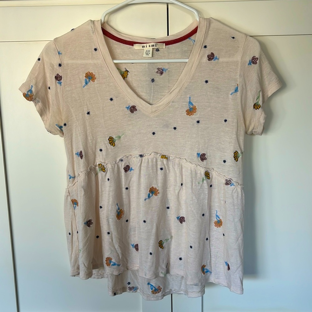 Miami Floral Peplum Top